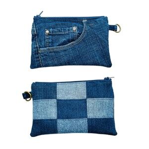 Denim/Jeans Pouch, Coin case, wallet, Card case handmade